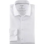 Olymp No. 6 Super Slim Fit businesshemd van twill met stretch-aandeel