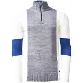 Rusty neal Fijn gebreide trui in colorblock-stijl met opstaande kraag