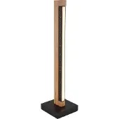 Globo Design Tafellamp Starla Zwart Met Hout 48cm