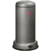 Wesco Baseboy Prullenbak met Soft Close | 20 Liter | Metaal - Grafiet | Pedaalemmer