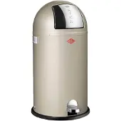 Wesco Kickboy Prullenbak | Pedaalemmer | 40 Liter | Metaal - Nieuwzilver | Afvalbak - Made in Germany