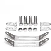 Tubus Clamp Set Montageset achterdrager voor seatstays zonder ogen (seatstays diameter 18-19 mm)