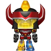 Funko POP! Mighty Morphin Power Rangers Bitty POP! Bots figuurtjes, 4-delige set, Megazord met Red Ranger, 2,5 cm
