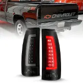 Anzo 1999-2000 Cadillac Escalade LED Taillights Black Housing Smoke Lens Pair