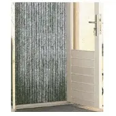 Coppens Vliegengordijn-kattenstaart- 90x220cm grijs wit mix -