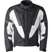 GMS Avon WP Zwarte Witte Waterdichte Textiele Motorjas Maat L