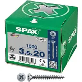 Spax Wirox Z2 3.5x20 Mm Verzonken Kruiskopschroef 1000 Eenheden