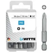 Witte Ph 1 Tin Phillips Kruiskopschroevendraaierbit 5 Eenheden