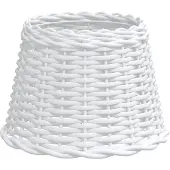 vidaXL Plafondlampenkap Ø30x20 cm wicker wit