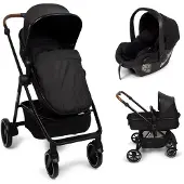 Baninni 3-in-1 Multi Standen Kinderwagen met Autostoel Adria Zwart