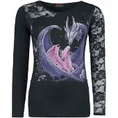 Spiral - Gothic Shirt met lange mouwen - Maternal Instincts - S tot XXL - voor Vrouwen - zwart | Maat S
