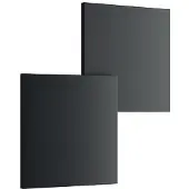 Lodes Puzzle Wand / Plafondlamp Double Square | 3000K | Matt Black