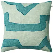 Chhatwal & Jonsson Sikkim Kussenhoes 50x50 Cm / Hemelsblauw - Decoratieve kussens & hoezen Linnen Aqua - CC320150-25