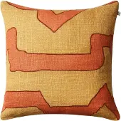 Chhatwal & Jonsson Sikkim kussenhoes 50x50 cm Apricot orange-khaki