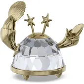 Swarovski beeldje Kreeft 5670322 | Zodiac dierenriem sierad/statue decoratief voorwerp, krab met Sint-Jacobsschelp