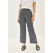 Cecil Dames Crepe broek met rechte leg - Blauw - XL