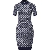 GUESS Gebreide jurk 'LISE' navy / wit