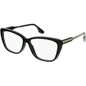 Victoria Beckham Zonnebril - - VB2623 46029 - Unisex - 001 Zwart - 55 mm - Polycarbonaat - Modern