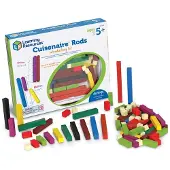 Learning Resources houten rekenstaafjes educatief speelgoed - Cuisenaire Rods. - 3+