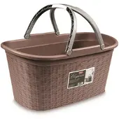 Stefanplast Heupwasmand 'Elegance' - 35 Liter - Wasmand met handgrepen - Taupe
