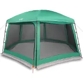vidaXL Zwembadtent uitneembare buiten- gaaswanden 618x532 cm zeegroen