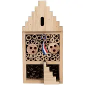 Clayre & Eef Insectenhotel 12x7x25 cm Bruin Hout