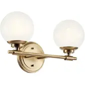 Kichler LED Wandlamp Benno | 2X E27 Max 3W | Champagne Bronze