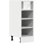 vidaXL Onderkast Riga 30x44,5x81,5 cm bewerkt hout wit