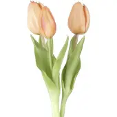 Goods Kunst tulp bundeltje van drie peach