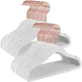 Songmics Antisliphangers voor kinderkleding, Wolk wit / 30