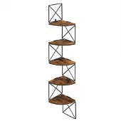 Vasagle Hoekplank met 5 niveaus wandmontage