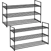Songmics Schoenenorganizer met 3 planken, 3 niveaus (30 x 92 x 54 cm)