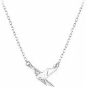 Charme Bijoux Zilver-Origami-Vogel-Ketting-