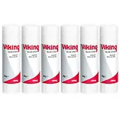 Viking Lijmstift Permanent Transparant 6 Stuks à 20 g