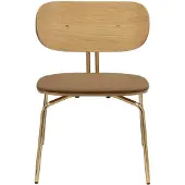 UMAGE Curious Lounge Stoel Sugar Brown | Brass