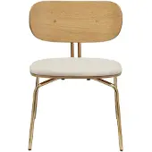 UMAGE Curious Lounge Stoel Teddy White | Brass