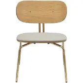 UMAGE Curious Lounge Stoel White Sands | Brass