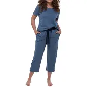 Ammann Pyjama 'Night & Home' blauw