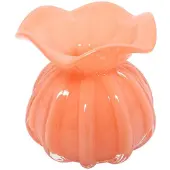 Countryfield Vaas - Rond - Glas - Oranje - 11x11x11 cm