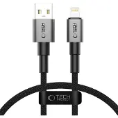 Tech-Protect Ultraboost DNA Lightning-kabel, 12W/2,4A, 25 cm, ijzergrijs