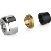 Plieger Koppelingen koper valvola 3/4" 15 mm chroom