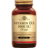 Solgar – Vitamine D3 25 mcg, 100 zachte capsules