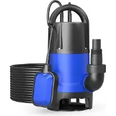 Wiltec Vuilwaterpomp 1100 W, 15000 liter per uur. Dompelpomp, tuinpomp, bronpomp, drainagepomp