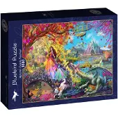 Blue Bird Autumn Castle Festival Puzzel 1000 stukjes