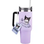Hello Kitty Kuromi 900 ml Paarse Geïsoleerde Beker met Rietje – Officieel Gelicentieerde Sanrio Hello Kitty & Friends Tumbler met Handvat-