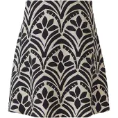 Comma casual identity Rok beige / lila / zwart