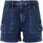QS Cargojeans blauw denim