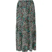 s.Oliver Rok turquoise / donkergeel / zwart / wit