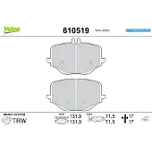 Valeo 610519 Remblokken