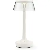 Flos Design tafellamp Bon jour unplugged, dimbaar, wit / opaal, Hal, Kunststof, Design, tafellamp